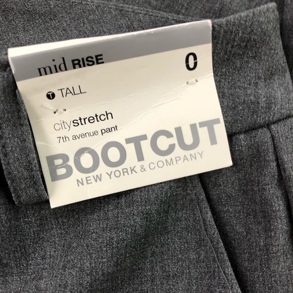 New York & Co. Women’s Gray Boot Dress Pants NWT 0 - Picture 6 of 8